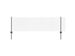Conjunto 1 Cerca Externa Vidaxl Cinzento Aço (100 X 0,6 M)