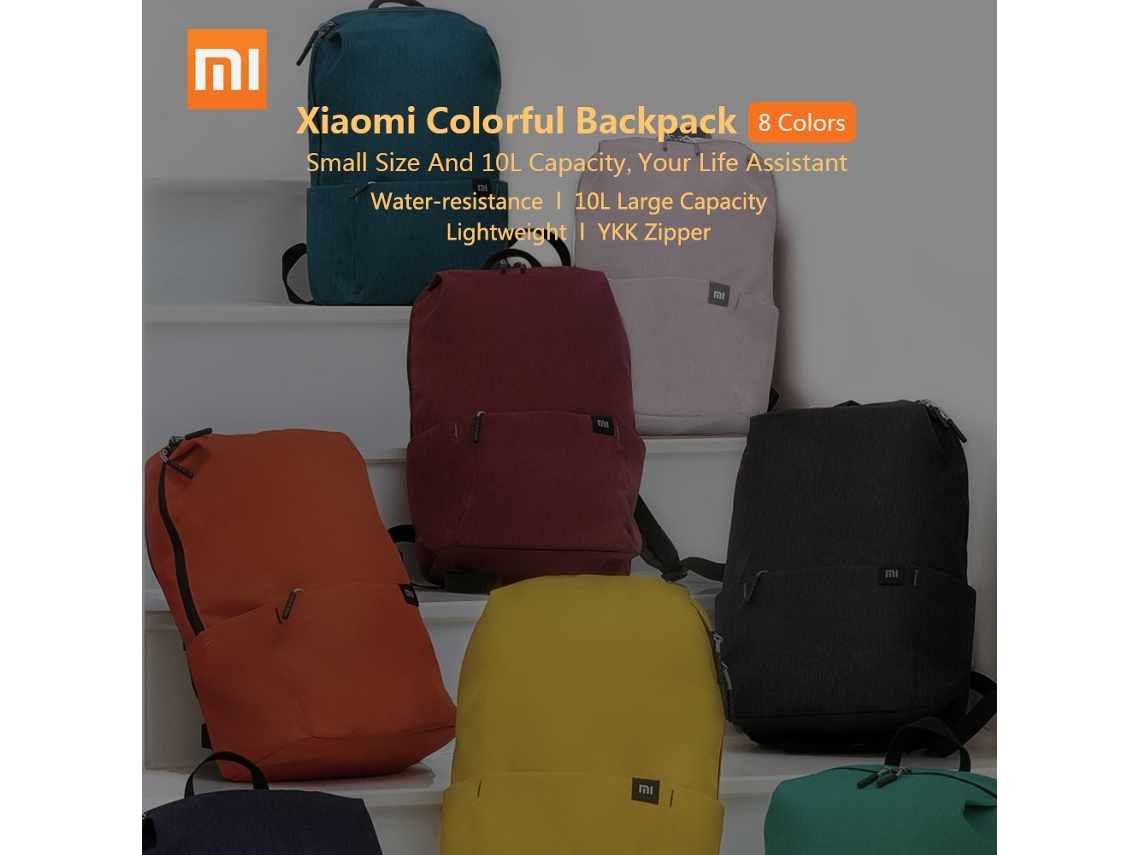 Mochila Xiaomi Mi 10L Urban Leisure Sports para viagens, resistente à água, 8 cores