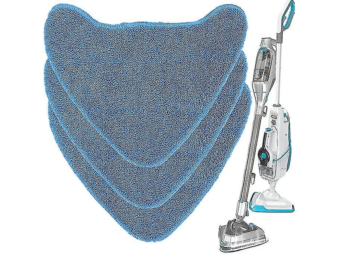 Mop de microfibra a vapor para Vax Steam Cleaner, S86-sf-cc, S85-cm, S86-sf-c, S84-w7-p, S7 e mais, 3pcs-azul