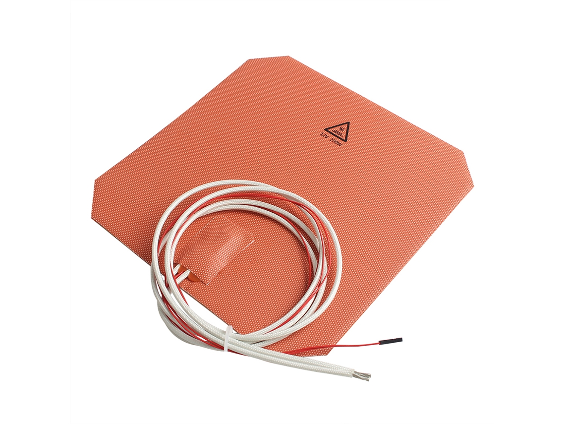 Acessório De Impressora 3d Silicone Heater Pad 12v 200w 220x220mm Com Termistor Para Anycubic Mega