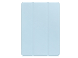 Capa Para Samsung Galaxy Tab S10 Plus Sm-x820 12.4 Polegadas Com Ranhura Para Caneta Azul Celeste