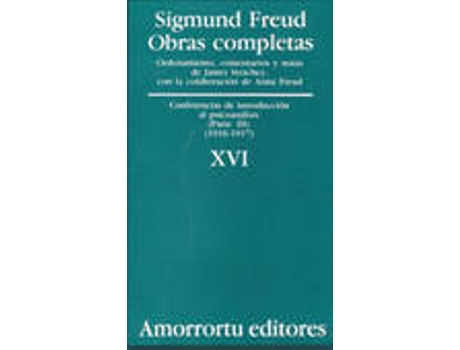 Livro O.C Freud 16 Conferencias De Introduccion Al Psico de Sigmund Freud