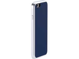Capa iPhone 6, 6s, 7, 8 JUST MOBILE AluFr Leather Azul