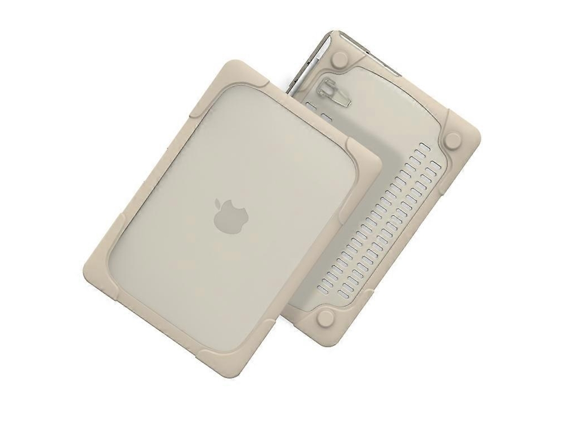 Lurelia Capa Protetora Para Portáteis De Tpu Pc Bicolor Para Macbook Air 13,3 Polegadas A1932 (cáqui) (2018)