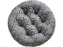 Almofada Tatami Para Cadeira E Carro, Algodão Preto, Design Ergonômico Para Escritório E Carro, Confortável E Prática