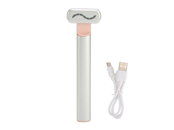 Varinha De Massagem Para Olhos Elétrico Para Alivio De Fadiga E Circulos Escuros Com Design De Corrente Micro, Led Vermelho E Compressão Quente