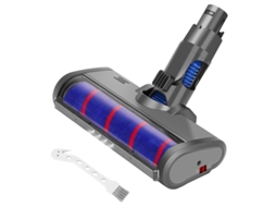 Escova macia macia do rolo da cabeça macia para vácuo sem fio da vara do tipo dyson v6 a/b com rotação flexível do farol do diodo emissor de luz
