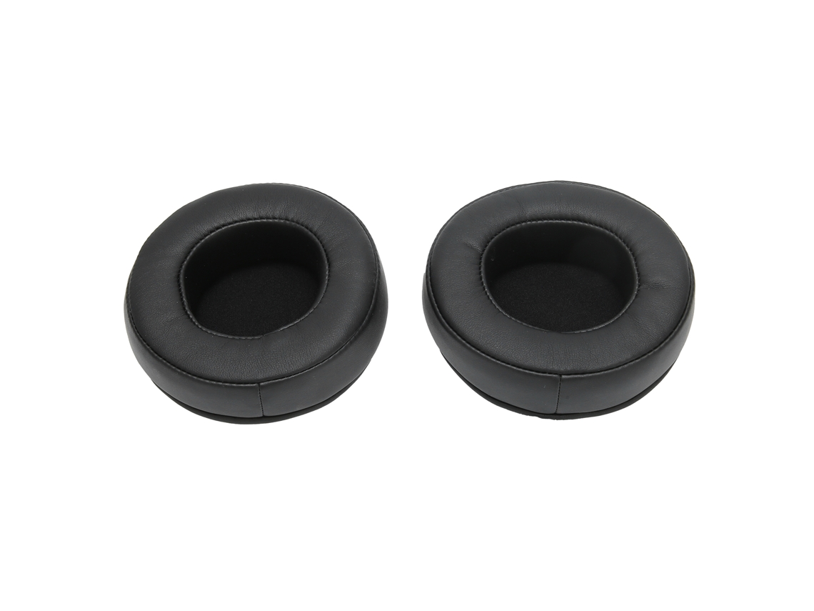 Aetheria 2pcs Almofada para Fones de Ouvido Universal 90mm Couro Artificial Espuma Estéreo