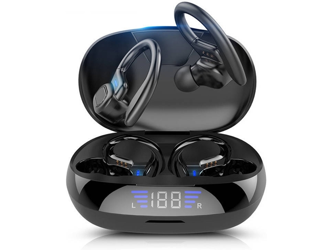 Auriculares Bluetooth True Wireless   Sem Fio Para Correr Desportivos 5.0 Com Ipx65 À Prova D'*