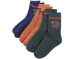 Meias Para Criança 5 Pares Ue 30-34