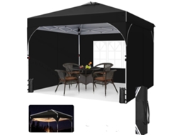 Gazebo, Design Pop-up, Proteção Uv, Preto