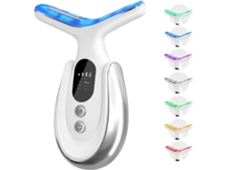 Massageador Facial E Corporal 7 Em 1 Com Vibração E Função De Aquecimento (branco)