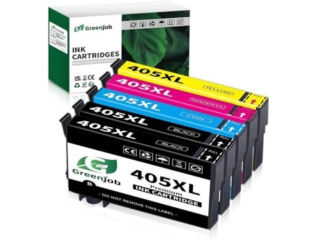 Cartucho De Tinta Greenjob 405xl Compatível Alto Rendimento Multicor