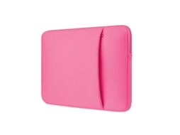 Capa Protetora Para Laptop De 13 Polegadas, Macia, Acolchoada E Com Zíper, Para Computador, Rosa Vermelha Aquaforge