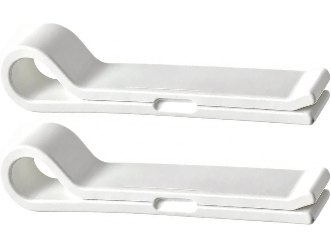 Conjunto De 2 Prendedores De Cortina De Chuveiro De Silicone Autoadesivos E À Prova D'água |