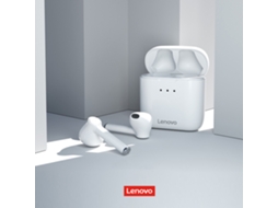 Fones De Ouvido Sem Fio Verdadeiro Lenovo Qt83 Bt5.0 Semi-ouvido Esportivo Com Controle Táctil Inteligente Branco