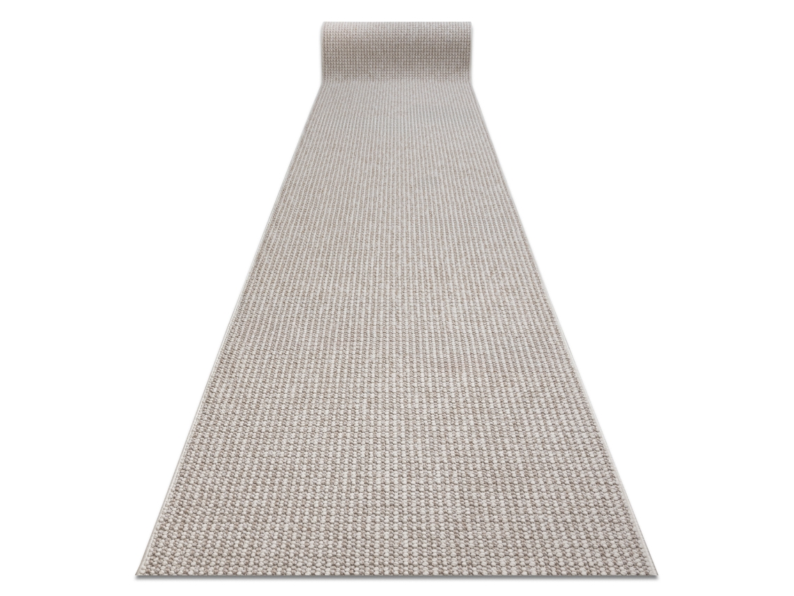 Passadeira Casablanca Loop Branco / Bege, Laço, Macio 100cm