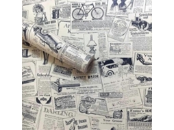 Rebe papel Pintado Autoadhesivo Vintage, 45cm X 10m, Pvc Impermeable, Desmontable para Muebles Y Paredes