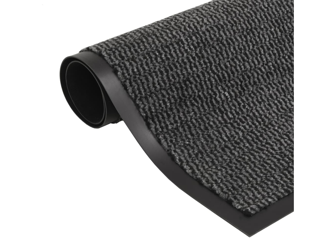 Vidaxl Tapete Controlo De Pó Retangular Tufado 120x180 Cm Antracite