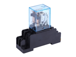 Relé de Potência de Bobina Ajuste Automático LY2NJ DPDT 8 Pinos com Base PTF08A DC12v JQX 13F HH62P 2NO 2NC de S/MARCA