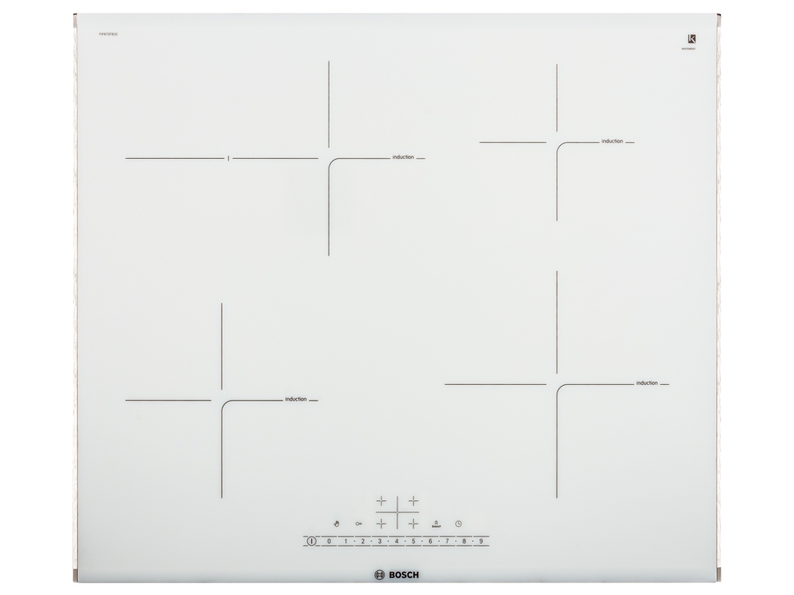 Placa de Indução BOSCH PIF672FB1E (Elétrica - 60.6 cm - Branco)