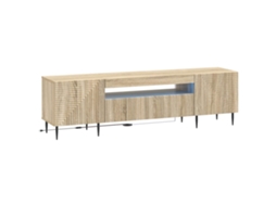 Vidaxl Gabinete De Tv Led Carvalho Sonoma Derivados De Madeira