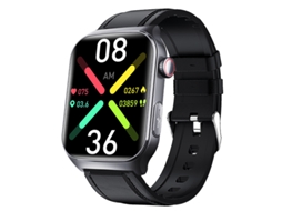 Smartwatch F320 Ecg Hrv Monitoramento De Frequência Cardíaca Com Suporte Para Sos Chronus (preto)