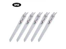5 Peças Lâmina De Serra Reciprocante Metal Para Carpintaria Acessório De Ferramenta S644d 150mm/5.9in