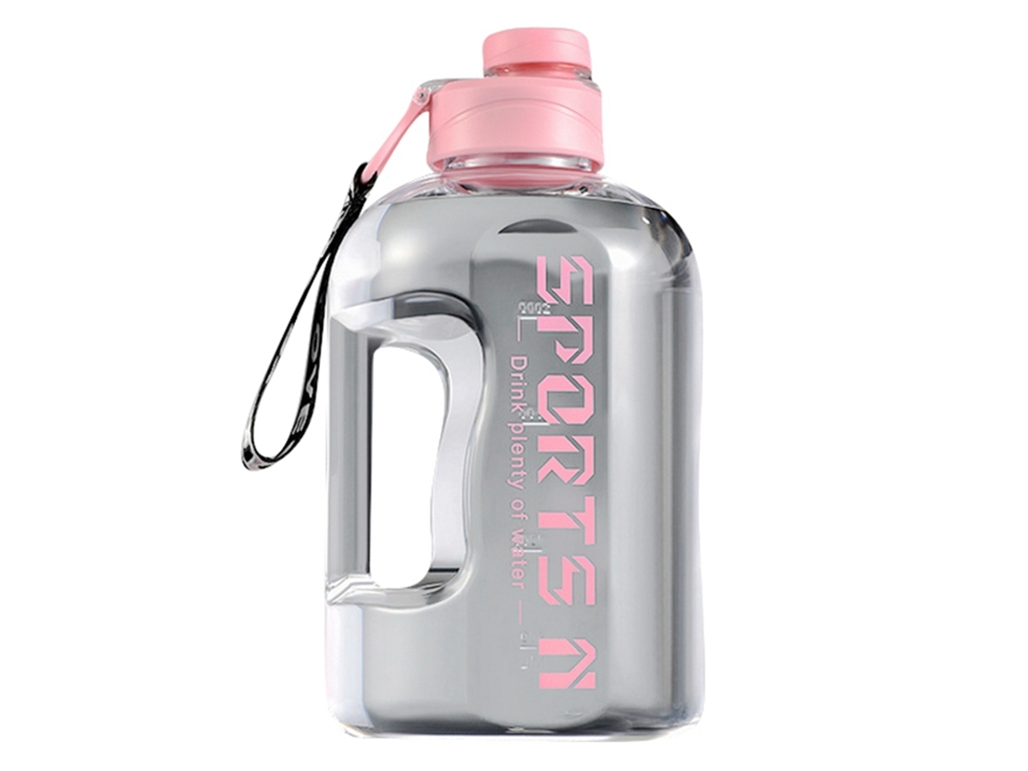 Garrafa de Água Esportiva , Garrafa de Água Portátil de Grande Capacidade para Homens. MDUG (rosa, 1,7l)