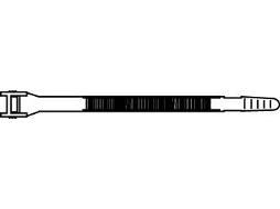Abraçadeira Fivela Nylon CHEMITOOL Br 7,8X200