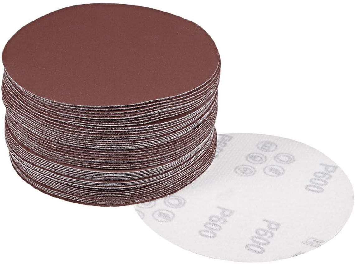 Conjunto de 50 Discos de Lixa 5 polegadas Velcro Grão 600 CHABERLU
