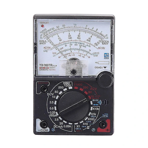 Multímetro Analógico Dc Ac Yx 360tr Com Fusível E Protetor De Diodo. Aquaforge