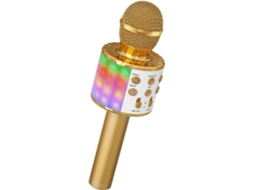 Máquina De Karaokê Sem Fio Bluetooth Led
