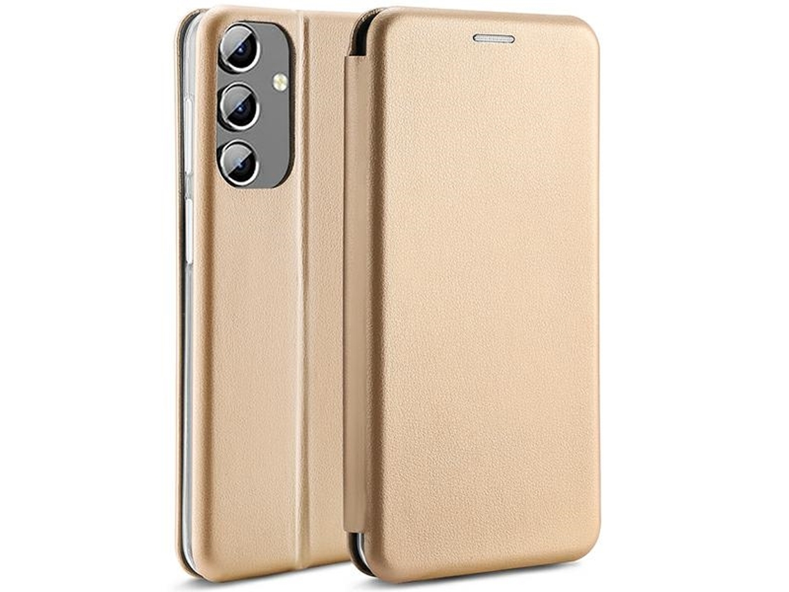 Capa para Samsung Galaxy A14 5G BELINE Pele Sintética Magnética Dourado