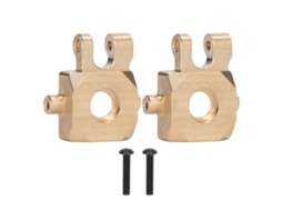 2pcs Copos De Direção Em Latão Dourado Blocos De Direção Peças De Upgrade Para Carro Rc Traxxas 1/18 Trx4m