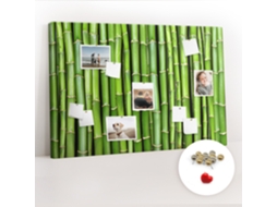 Quadro De Cortiça Parede De Bambu Para O Quarto Das Crianças Espelharte (120x80 Cm)
