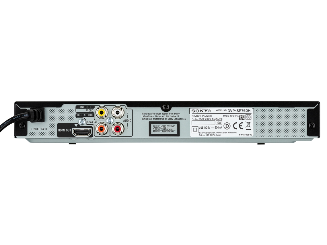 Leitor DVD SONY DVP-SR760H