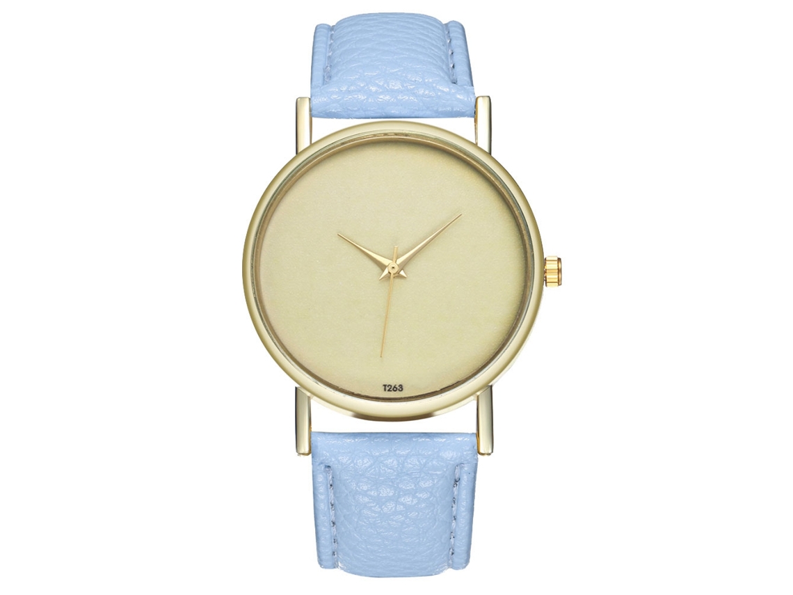 Reloj De Cuarzo Elegante Y Casual Unisex, Regalo De Moda (azul Claro)