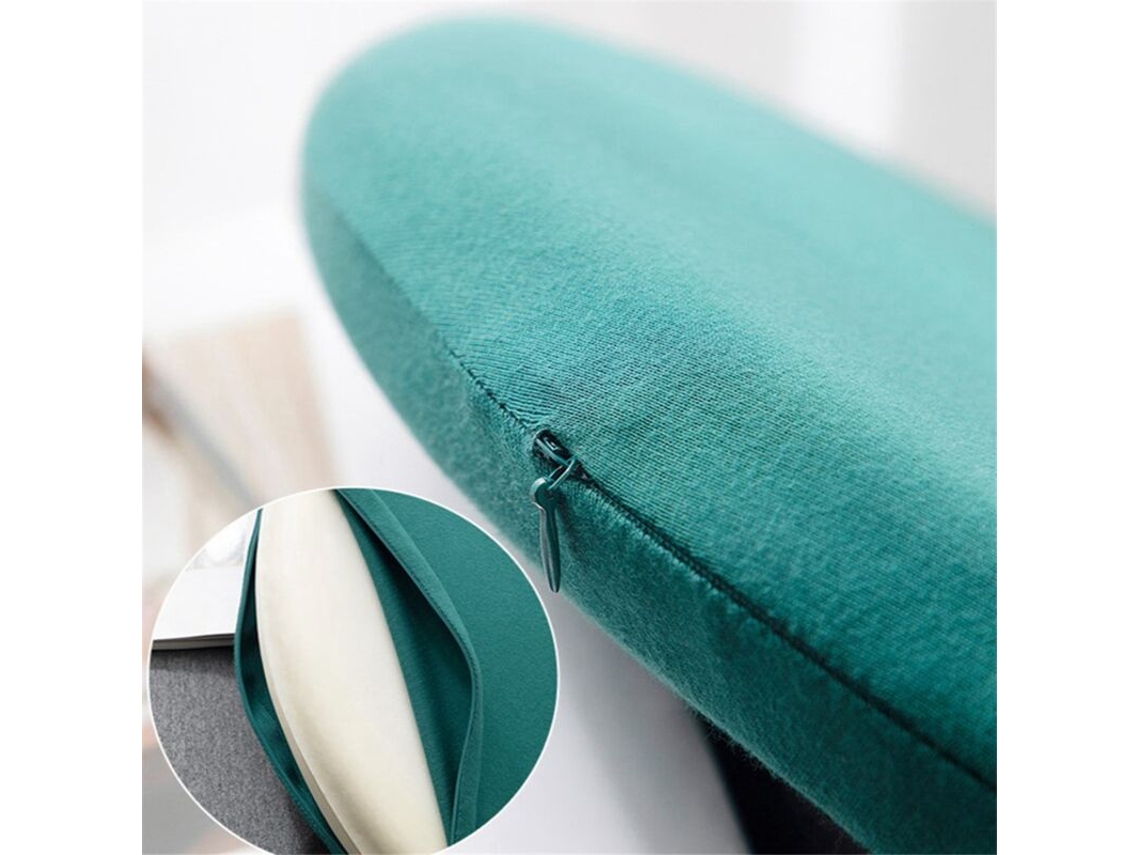 Almofada De Futon Macia De 16 Polegadas, Almofada Redonda De Espuma Viscoelástica, Almofada De Futon Antiderrapante Para Decoração De Casa, Cinza Escu