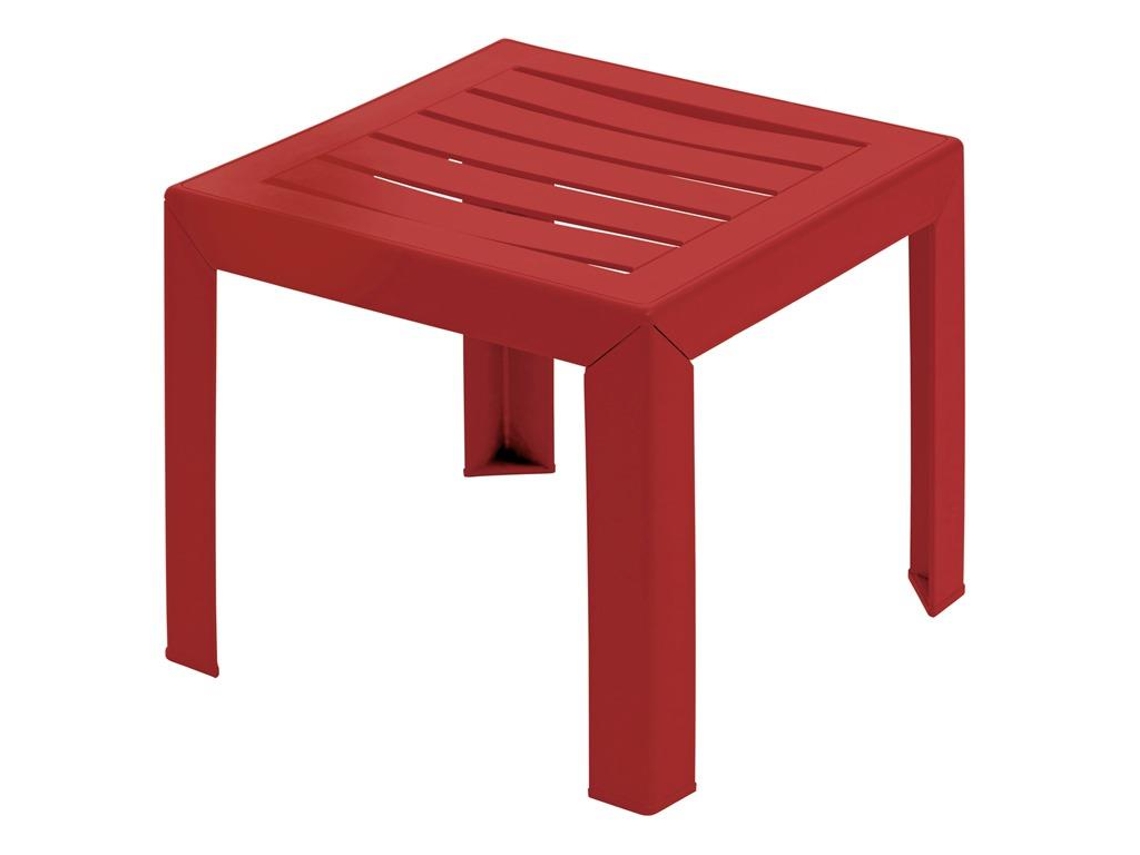 Mesa De Apoio Grosfillex Miami (vermelho Plástico)