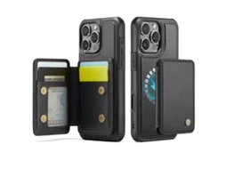 Capa Para Samsung Note 10 Plus Resistente A Quedas Com Resistente A Quedascartão Slots Magnético Destacável Preto