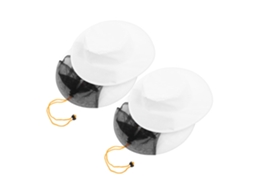 Chapéu De Apicultor Com Rede, 2 Peças, Algodão E Poliéster, Branco