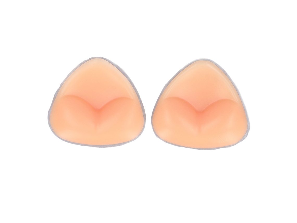 Par De Silicone Sujetador Push Up Inserto Cor Carne Grande