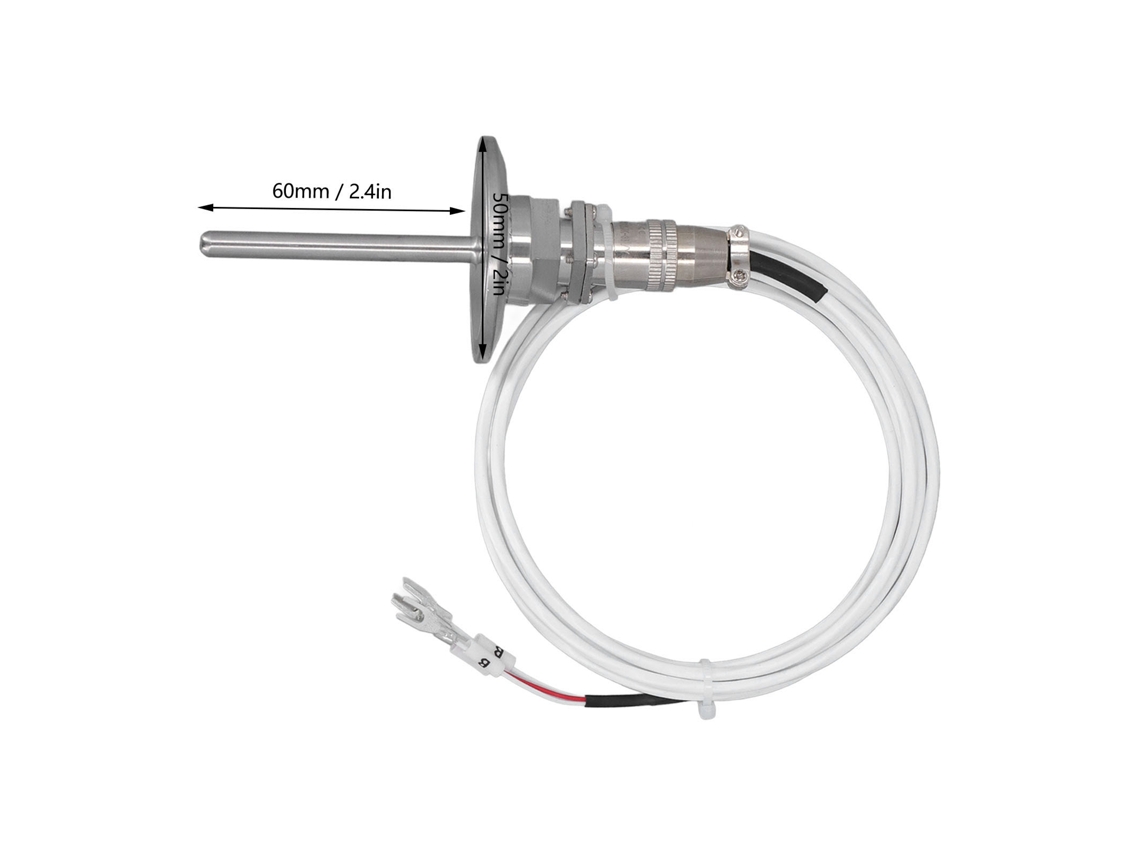 Laxiscreed Sensor De Temperatura Pt100 Com Conector 3-pin E Cabo De 2 Metros