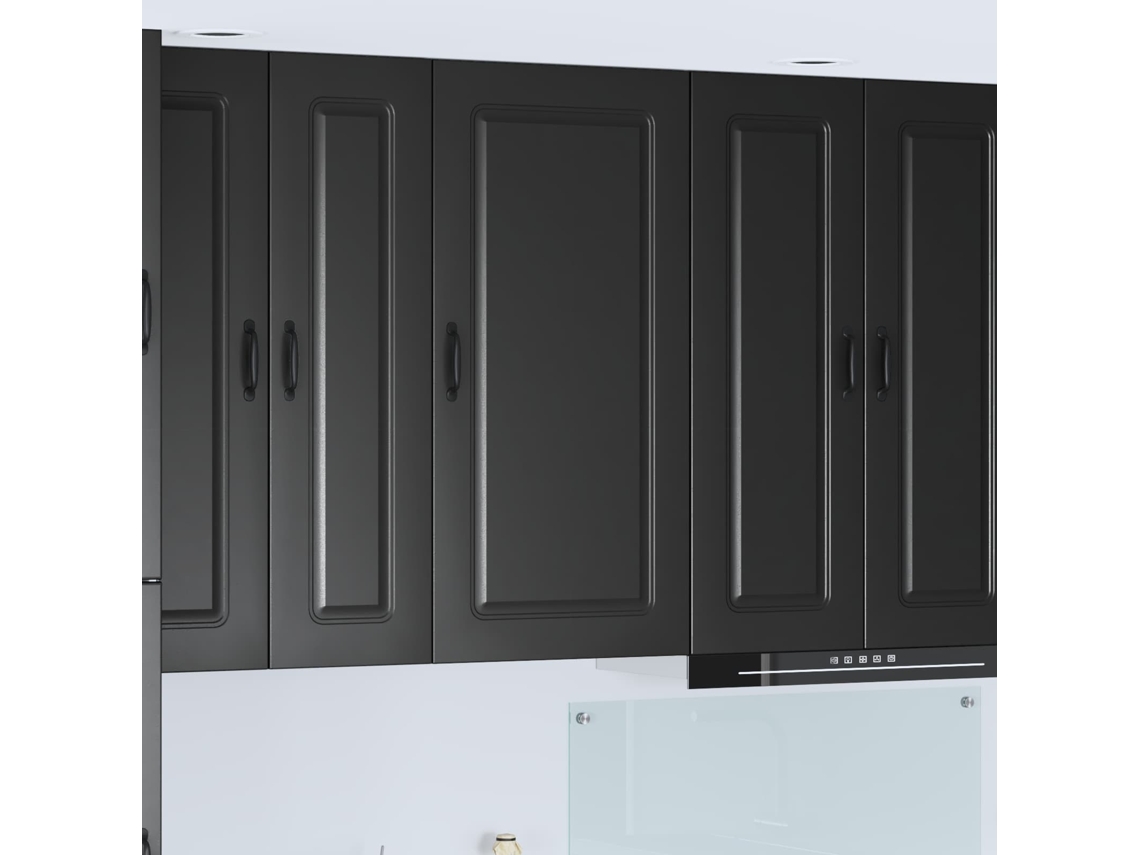Vidaxl Painel De Lava-louça Kalmar Preto 50 X 31 X 100 Cm