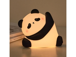Luminária Noturna Infantil Panda Fofa, Silicone Ultramacio E Seguro