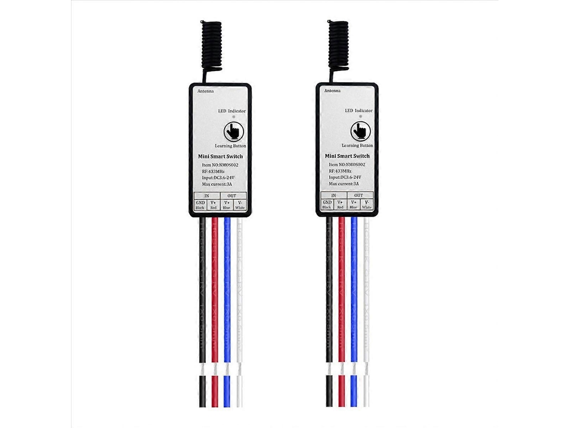 Módulo De Controle Remoto Sem Fio 433mhz Com Receptor De Relé E Alimentação Cc 3,6v/6v_glo