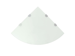 Corner Shelf, Corner Shelves Vidaxl Branco Vidro (45 X 45 Cm)