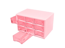 Organizador de Mesa 3 Tier com 9 Gavetas Plástico | S/MARCA