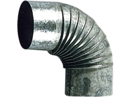 Codo 90g estufa galvan. 120mm.